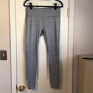 Athleta full length striped leggings